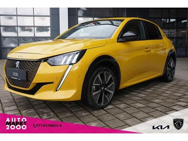 Gelb Gebraucht 2021 Peugeot e-208 GT Kleinwagen | 16.990 € (Fairer Preis) - Bild 1/4