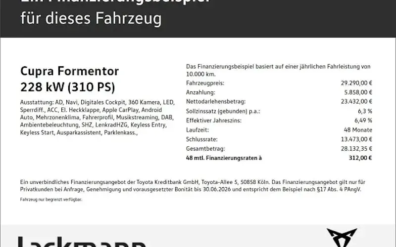 Gebraucht Cupra Formentor 310 PS (228 kW) 2023 Grau SUV