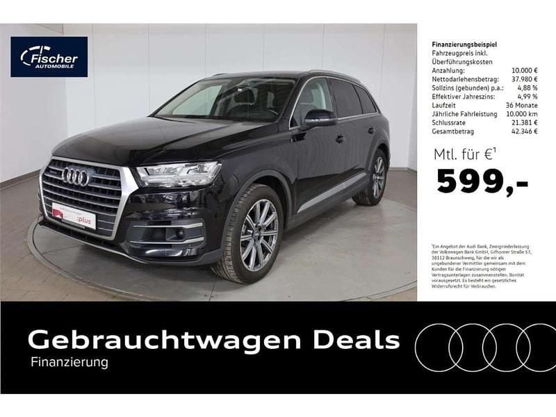 Orcaschwarz metallic Gebraucht 2019 Audi Q7 Ambiente SUV | 47.980 € (Guter Preis) - Bild 1/2