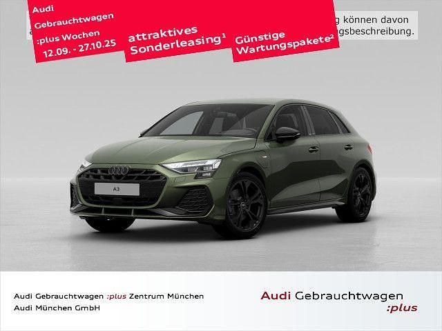 Grün Gebraucht 2025 Audi A3 Sportback e-tron S-Line Limousine | 40.673 € (Teuer) - Bild 1/2