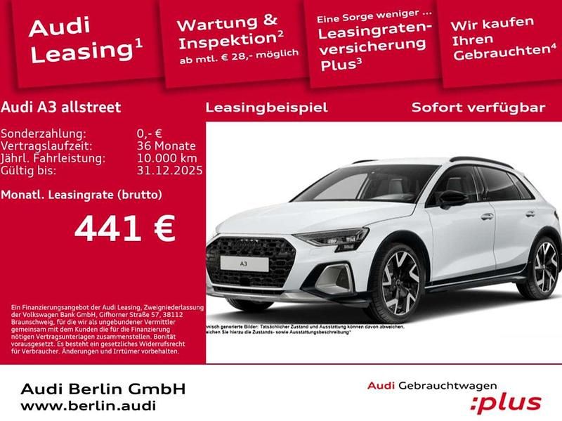 Gletscherweiß metallic Gebraucht 2025 Audi A3 Ambiente Limousine | 37.600 € - Bild 1/3