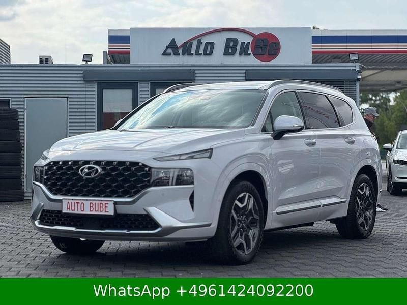 Glacier white Gebraucht 2021 Hyundai Santa Fe Signature SUV | 39.900 € (Teuer) - Bild 1/4