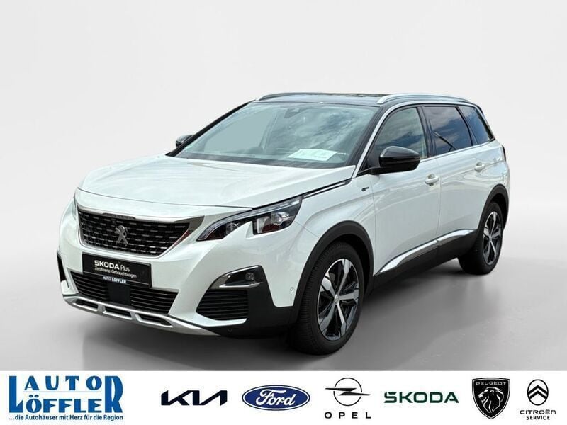 Lack weiss perlglänzend (weiß) Gebraucht 2020 Peugeot 5008 GT Van / Kleinbus | 24.740 € (Fairer Preis) - Bild 1/4