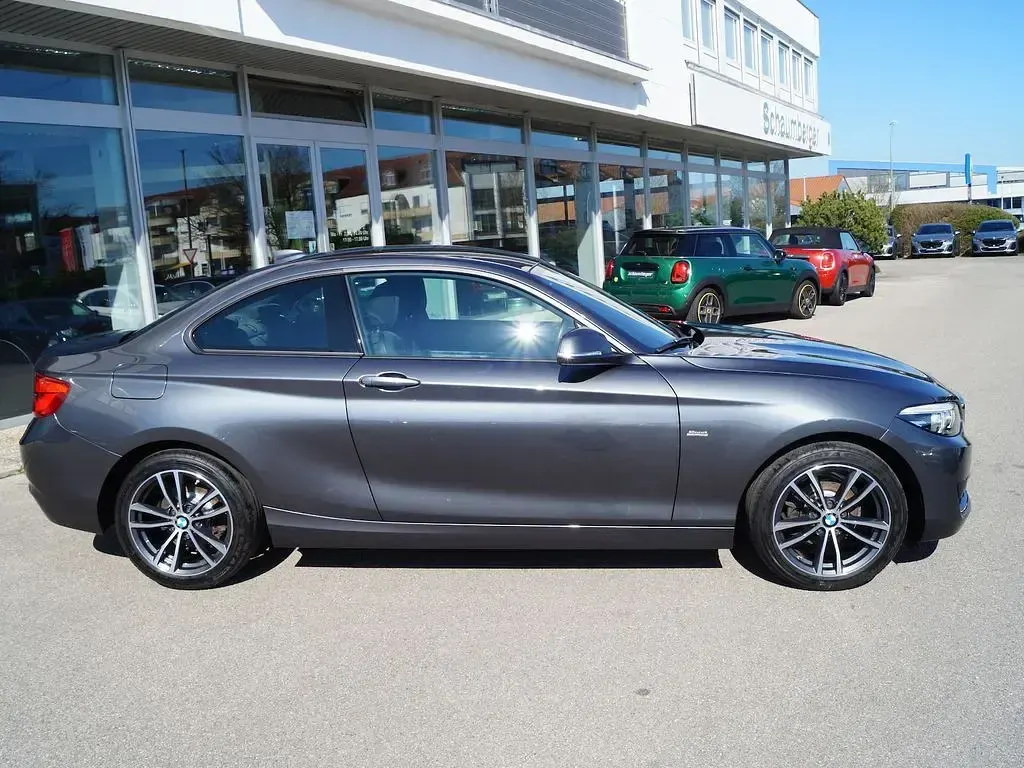 Gebraucht BMW 218 Sport Line 136 PS (100 kW) 2018 Mineralgrau Coupé