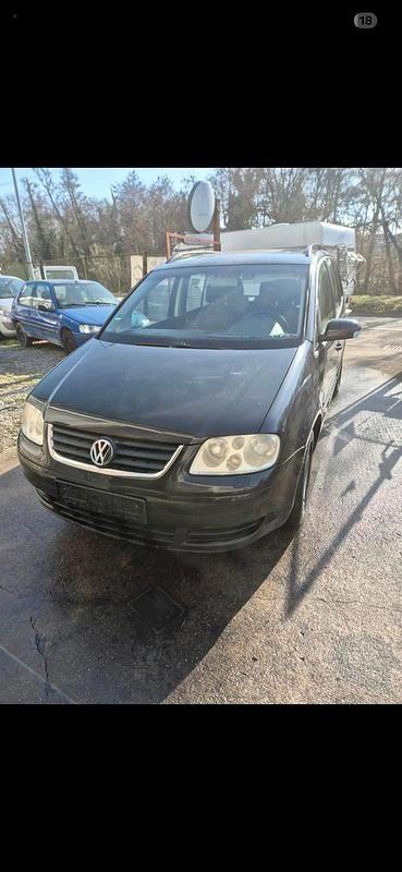 Gebraucht VW Touran 116 PS (85 kW) 2003 Schwarz Van / Kleinbus