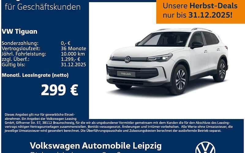Weiß Neu 2025 VW Tiguan SUV | 42.490 € (Guter Preis) - Bild 1/4