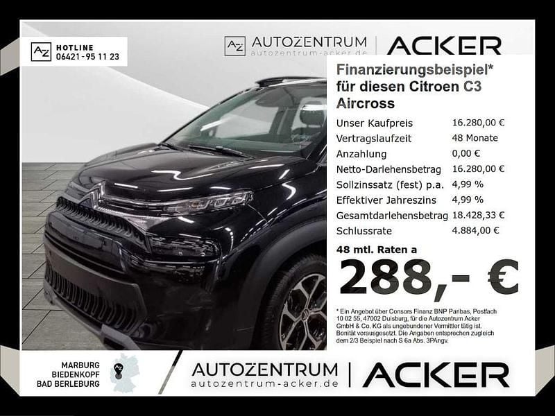Perla nera schwarz Gebraucht 2024 Citroën C3 Aircross PureTech SUV | 16.280 € (Superpreis) - Bild 1/1