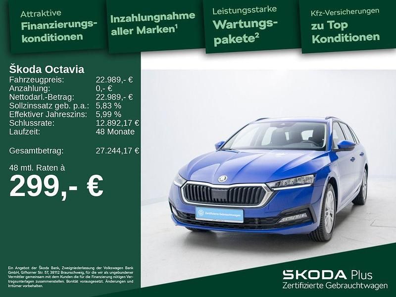 Energyblau Gebraucht 2022 Skoda Octavia Ambition Kombi | 22.989 € (Superpreis) - Bild 1/4