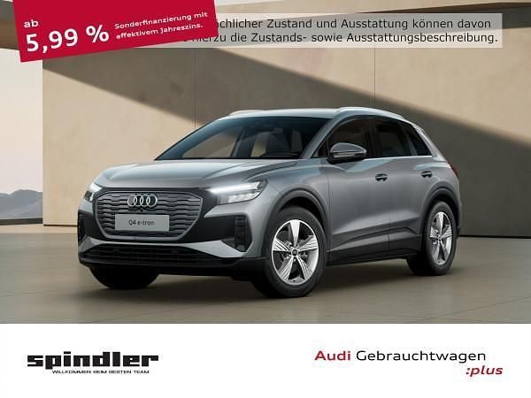 Grau (taifungrau metallic) Gebraucht 2022 Audi Q4 e-tron Advanced SUV | 26.981 € (Etwas zu teuer) - Bild 1/4