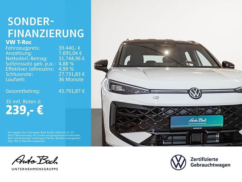 Gebraucht VW T-Roc Style 150 PS (110 kW) 2026 Pure white/schwarz SUV