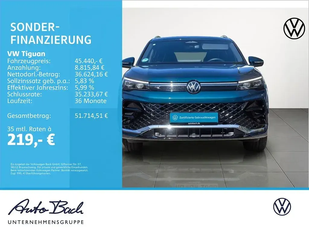 Gebraucht VW Tiguan R-line 193 PS (141 kW) 2025 Blau SUV