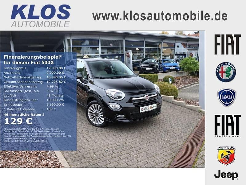 Schwarz Gebraucht 2016 Fiat 500X Lounge SUV | 12.990 € (Fairer Preis) - Bild 1/4