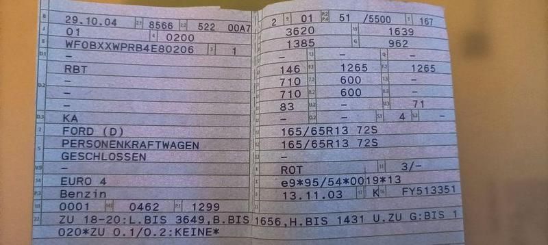 Rot Gebraucht 2004 Ford Ka Colourline Kleinwagen | 649 € (Superpreis) - Bild 1/4
