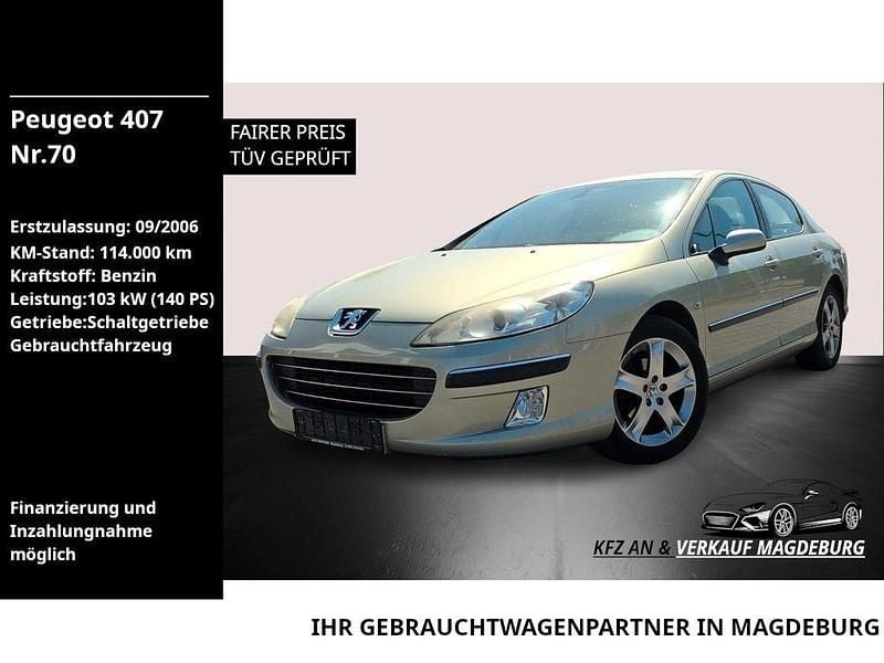 Gold Gebraucht 2006 Peugeot 407 Tendance Limousine | 1.990 € (Guter Preis) - Bild 1/4