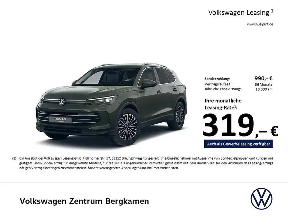 Gebraucht VW Tiguan Elegance 272 PS (200 kW) 2025 Cipressinogrün metallic SUV