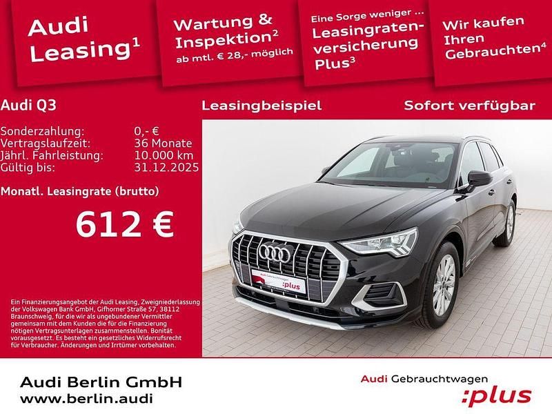 Mythosschwarz metallic Gebraucht 2025 Audi Q3 Advanced Plus SUV | 44.200 € (Teuer) - Bild 1/3