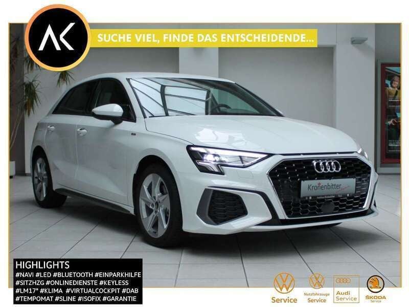 Ibisweiß Gebraucht 2023 Audi A3 S-Line Limousine | 28.820 € (Guter Preis) - Bild 1/4