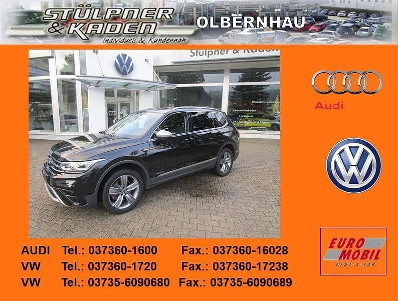 Schwarz Gebraucht 2022 VW Tiguan Allspace Elegance SUV | 34.900 € (Fairer Preis) - Bild 1/4