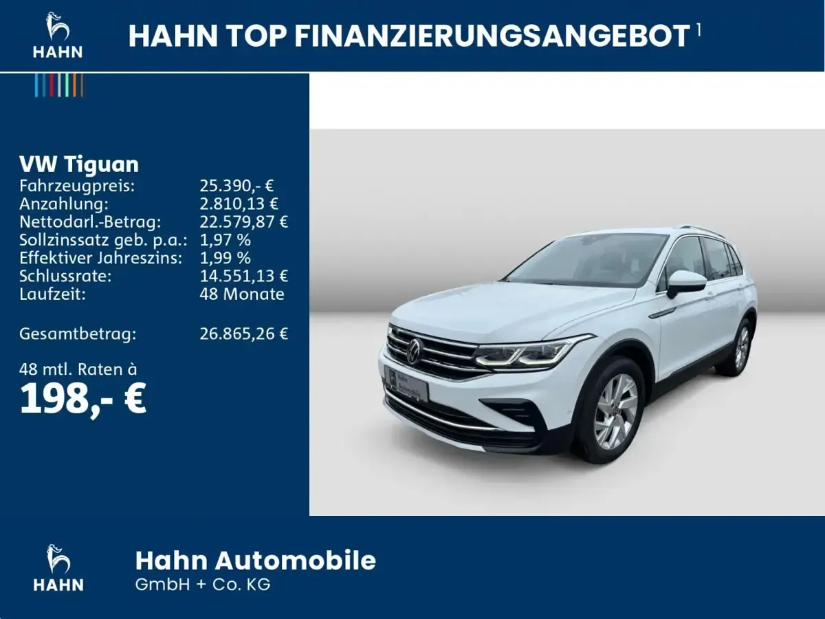 Gebraucht VW Tiguan Elegance 150 PS (110 kW) 2023 Pure white SUV