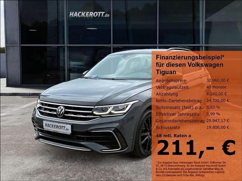 Grau Gebraucht 2023 VW Tiguan R-line SUV | 32.960 € (Fairer Preis) - Bild 1/4