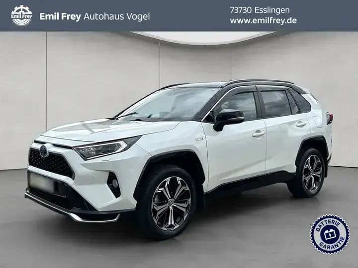 Novaweiß perleffekt / dach schwa Gebraucht 2021 Toyota RAV4 Hybrid SUV | 42.980 € - Bild 1/3