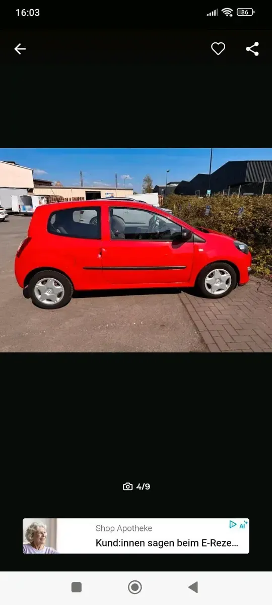 Second-hand Renault Twingo 75 CP (55 kW) 2013 Roșu Hatchback