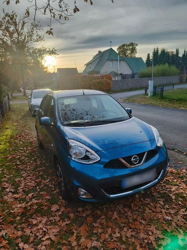 Blau Gebraucht 2014 Nissan Micra Kleinwagen | 7.450 € (Teuer) - Bild 1/4