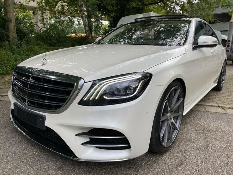 Weiß metallic Gebraucht 2018 Mercedes S400 AMG line Limousine | 49.200 € (Etwas zu teuer) - Bild 1/4