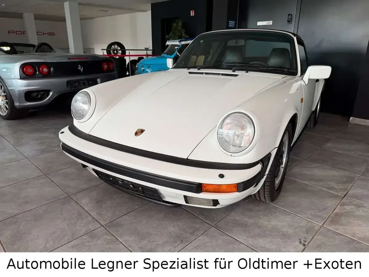 Gebraucht Porsche 911 Carrera Targa 218 PS (160 kW) 1989 Grand prix weiß Cabrio