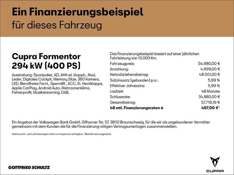 Gebraucht Cupra Formentor VZ 400 PS (294 kW) 2026 Grau SUV