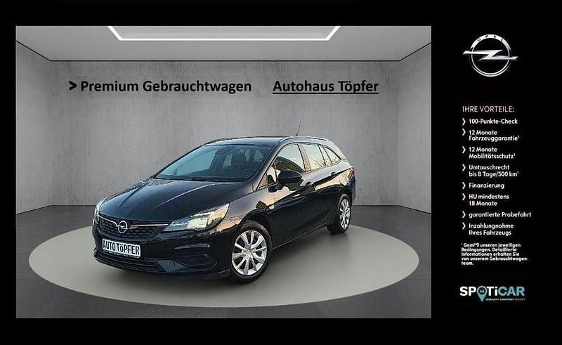 Gebraucht Opel Astra Edition 122 PS (89 kW) 2020 Schwarz Kombi