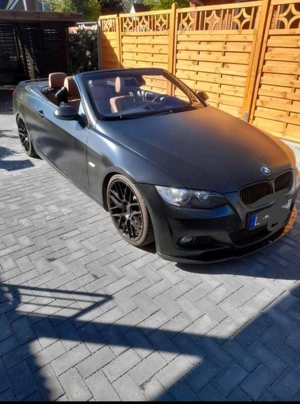 Schwarz Gebraucht 2008 BMW 335 Cabriolet Cabrio | 18.000 € (Fairer Preis) - Bild 1/4