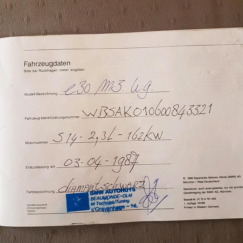 Gebraucht BMW M3 200 PS (147 kW) 1987 Schwarz Coupé