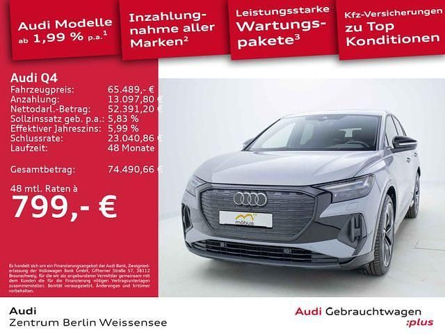 Kieselgrau Gebraucht 2025 Audi Q4 Sportback e-tron S-Line SUV | 65.489 € - Bild 1/4