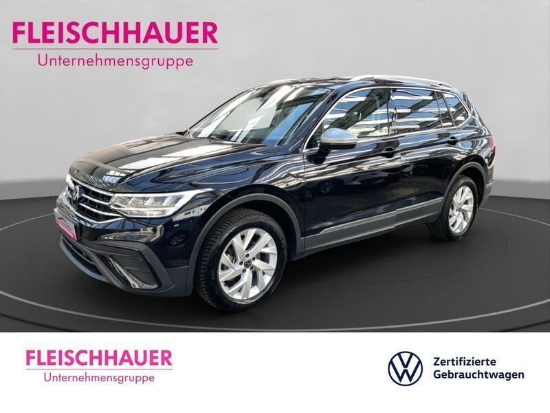 Schwarz Gebraucht 2024 VW Tiguan Allspace Life SUV | 35.380 € (Superpreis) - Bild 1/4