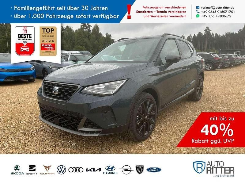 Fiord blau / midnight schwarz. Neu 2025 Seat Arona Black Edition SUV | 28.790 € (Fairer Preis) - Bild 1/4