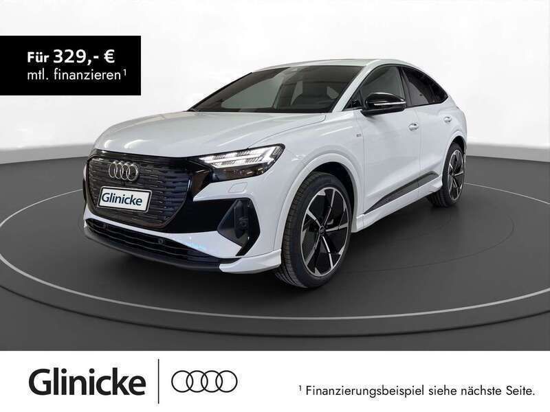 Weiß Gebraucht 2023 Audi Q4 e-tron S-Line SUV | 54.480 € (Teuer) - Bild 1/3