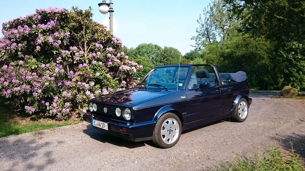 Gebraucht VW Golf Cabriolet Classicline 98 PS (72 kW) 1991 Blau Cabrio