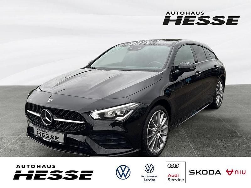 Schwarz Gebraucht 2023 Mercedes CLA250e AMG line Limousine | 29.930 € (Superpreis) - Bild 1/4
