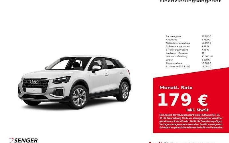 Weiß Gebraucht 2023 Audi Q2 Advanced Plus SUV | 21.880 € (Guter Preis) - Bild 1/4