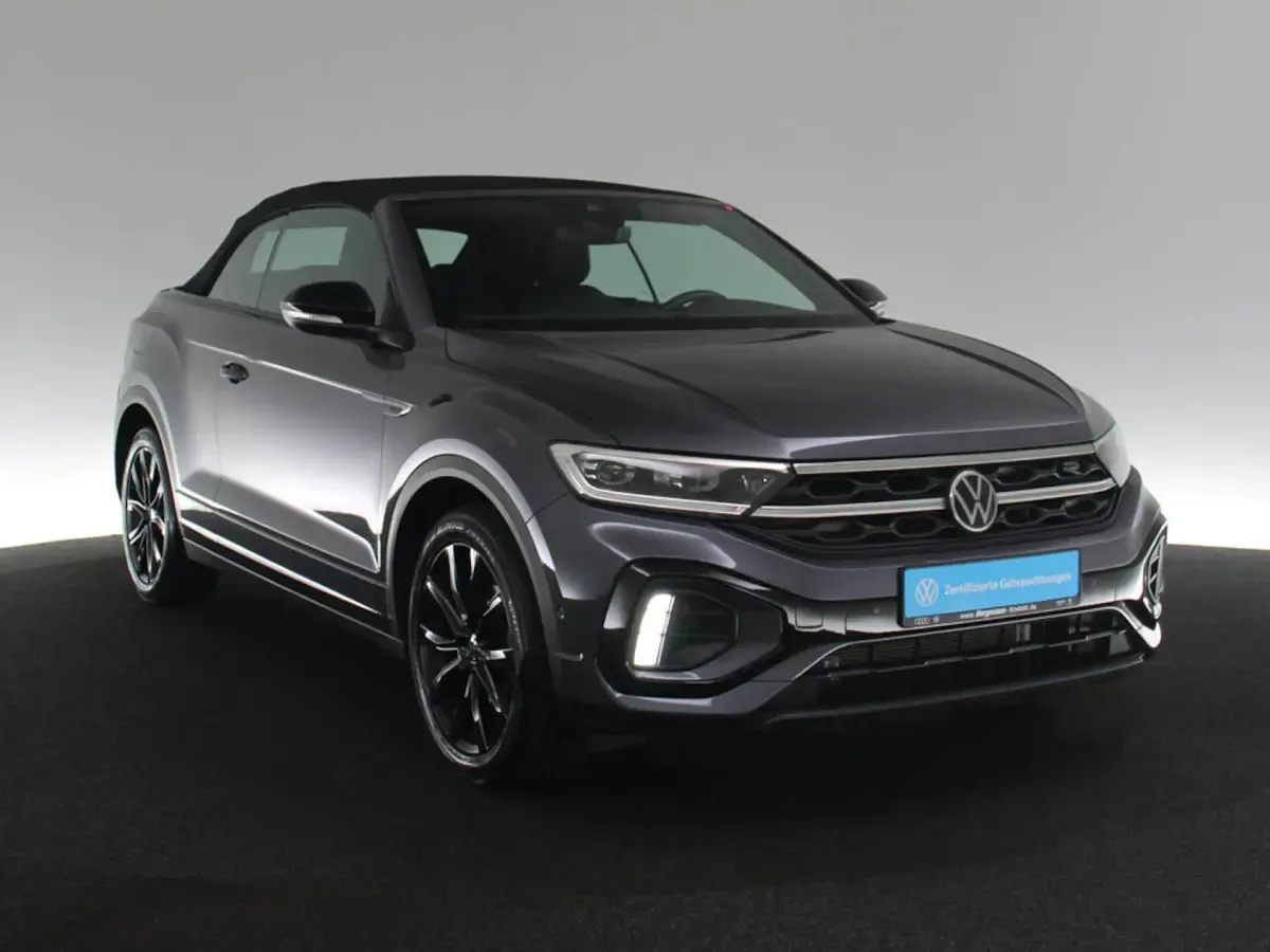 Gebraucht VW T-Roc Cabriolet R-line 150 PS (110 kW) 2022 Rauchgrau metallic (metallic) Cabrio