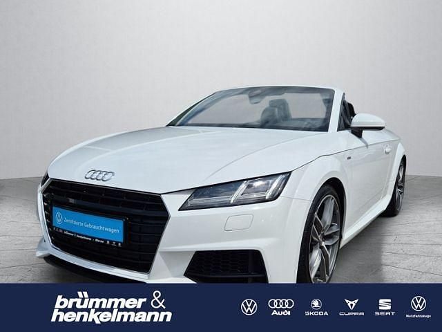 Weiß Gebraucht 2015 Audi TT Roadster S-Line Cabrio | 22.489 € (Fairer Preis) - Bild 1/4