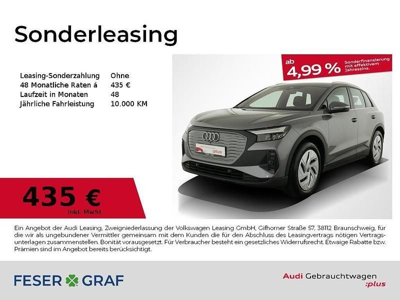 Taifungrau metallic Gebraucht 2024 Audi Q4 e-tron Ambiente SUV | 41.990 € (Fairer Preis) - Bild 1/4
