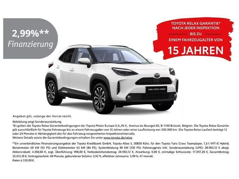 Weiss Neu 2025 Toyota Yaris Cross SUV | 27.890 € (Fairer Preis) - Bild 1/4