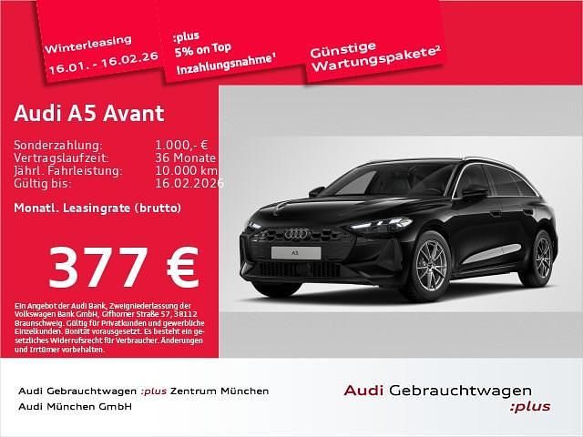 Mythosschwarz metallic Gebraucht 2025 Audi A5 Sport Kombi | 48.889 € (Superpreis) - Bild 1/1