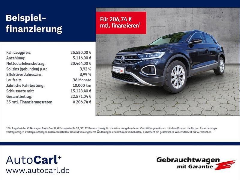 Schwarz Gebraucht 2022 VW T-Roc IQ Drive SUV | 25.580 € (Fairer Preis) - Bild 1/4