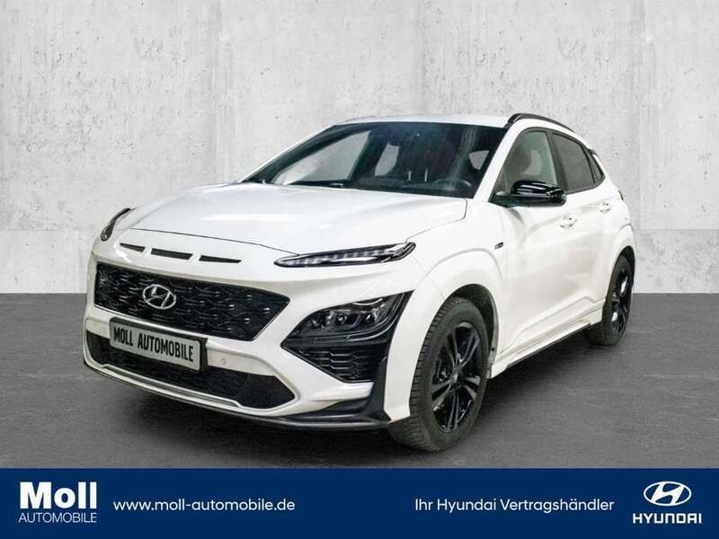 Atlas white / sol Gebraucht 2023 Hyundai Kona N Line SUV | 27.390 € (Fairer Preis) - Bild 1/4