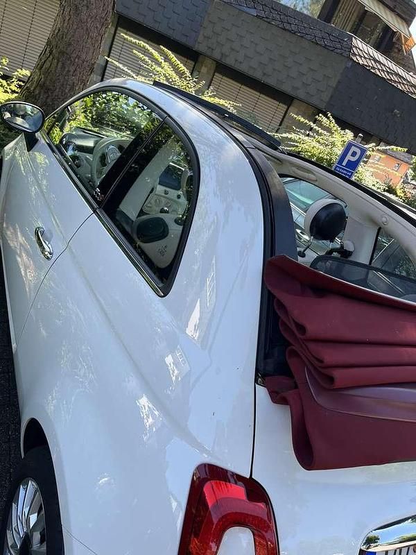 Weiß Gebraucht 2018 Fiat 500 Lounge Cabrio | 10.500 € (Fairer Preis) - Bild 1/4