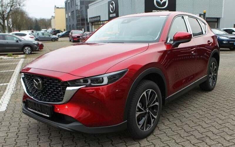 Gebraucht Mazda CX-5 Exclusive-Line 194 PS (142 kW) 2023 Rot (soul red crystal metallic) SUV