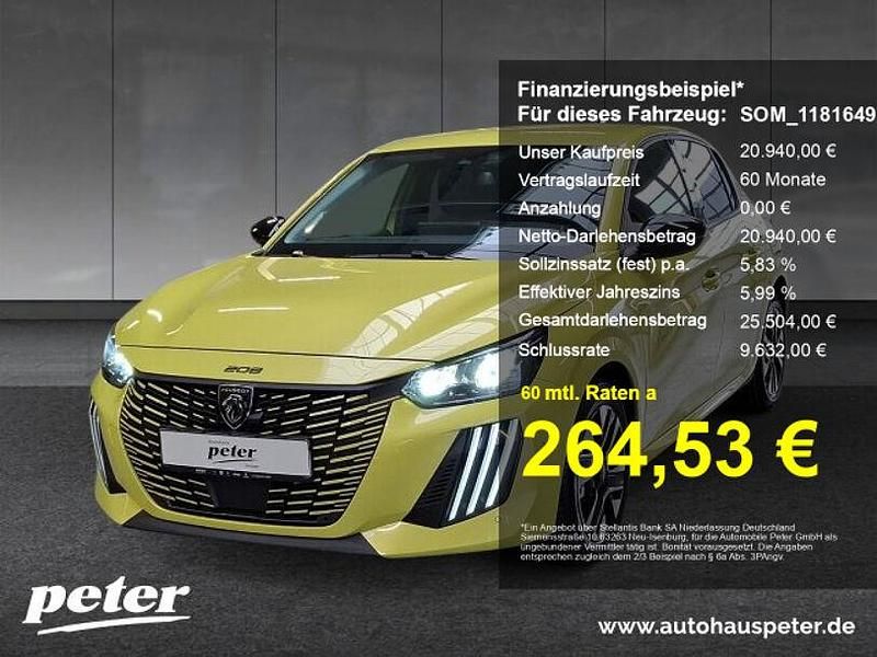 Met. agueda gelb Gebraucht 2025 Peugeot 208 Allure Kleinwagen | 22.840 € (Teuer) - Bild 1/4